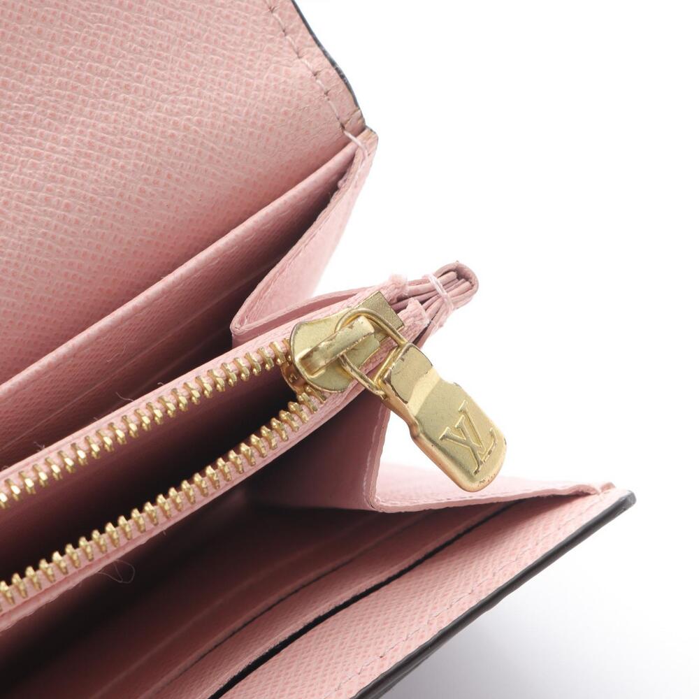 Louis Vuitton Sarah Portefeuille Wallet Ebene Brown Rose Pink Ballerine - Picture 9 of 10